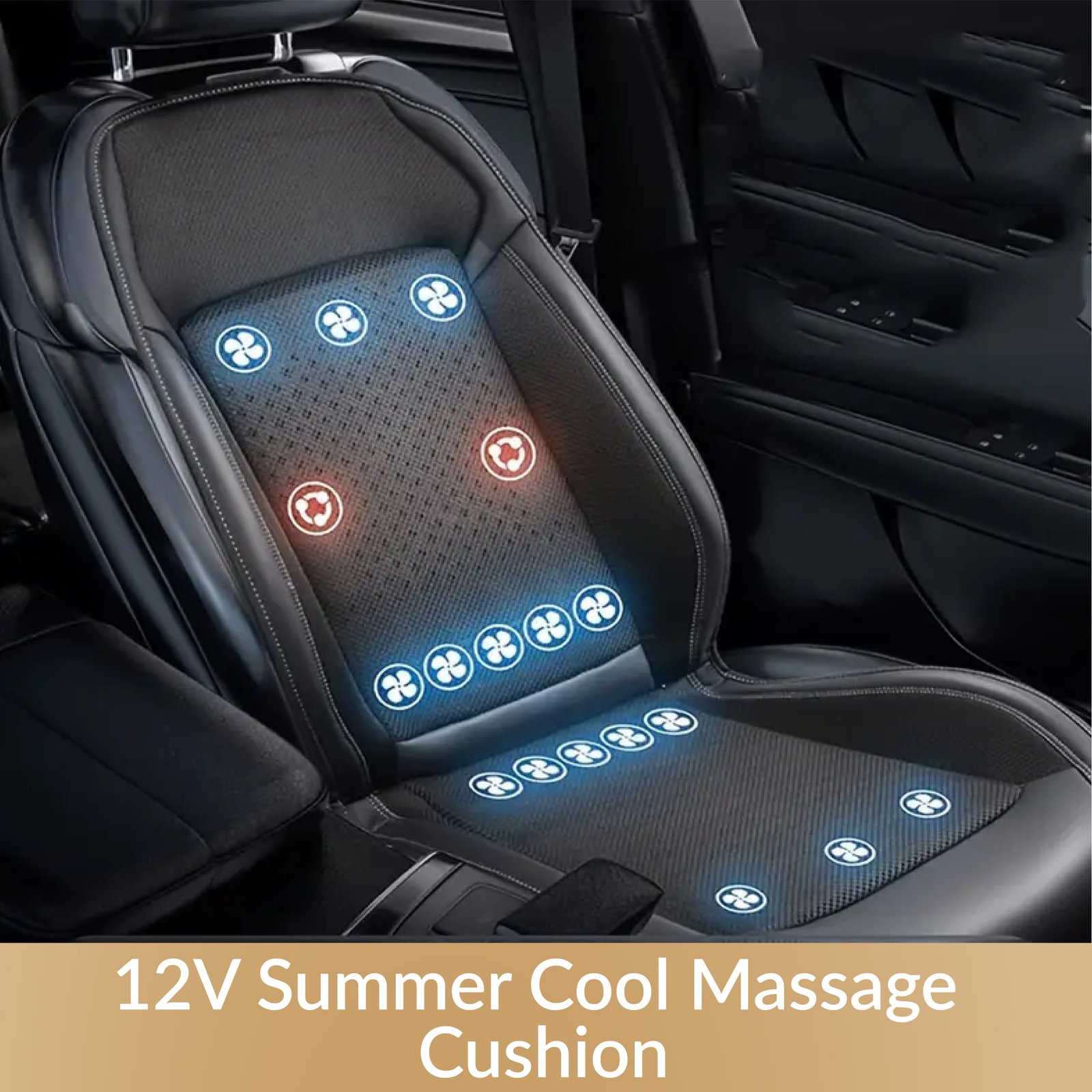 12V Summer Cool Massage Cushion