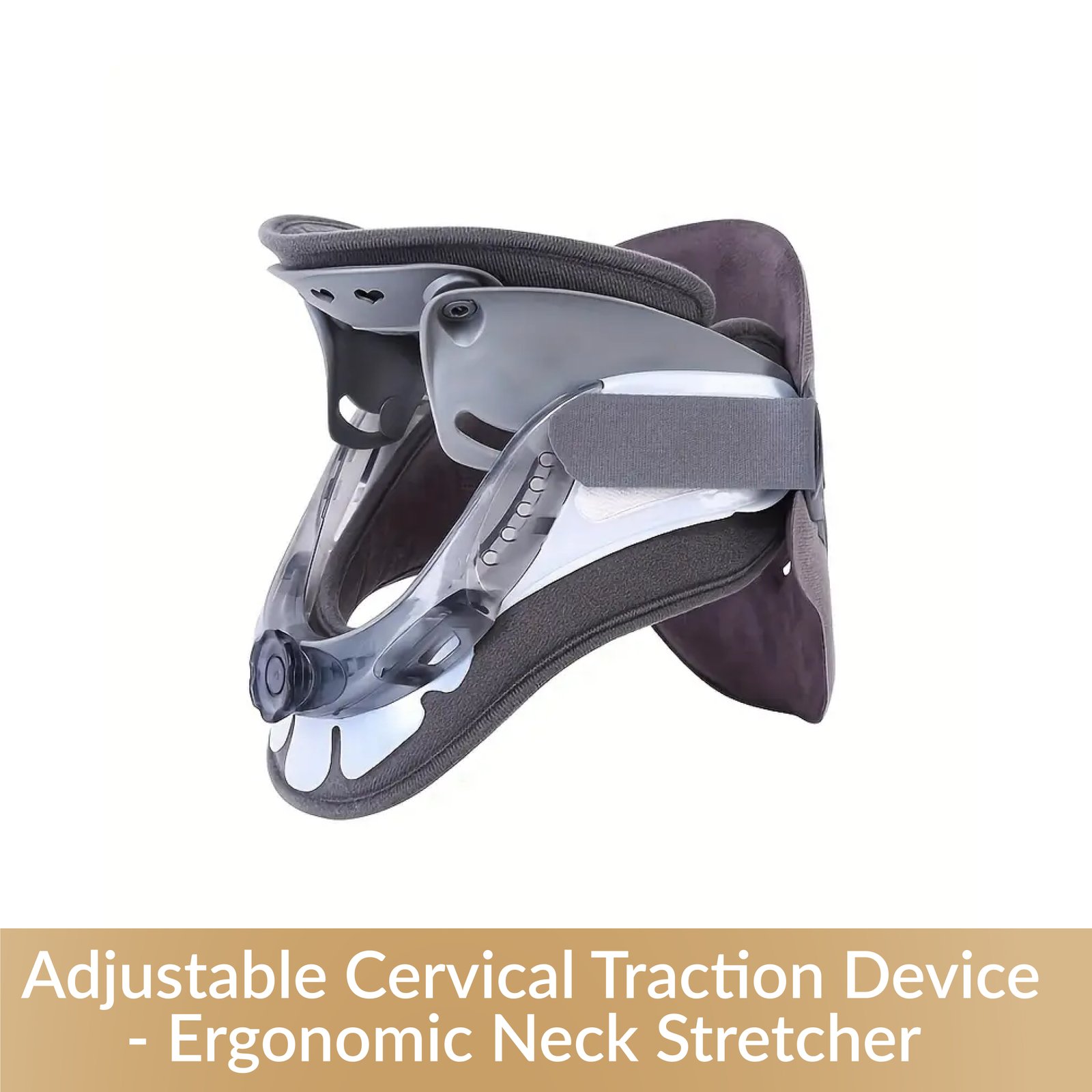 Adjustable Cervical Traction Device Ergonomic Neck Stretcher 