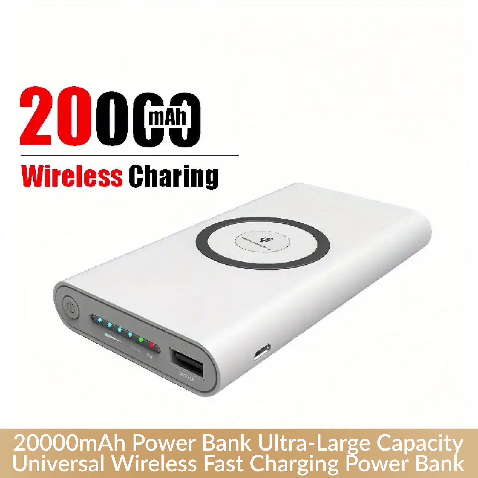 20000mAh Power Bank Ultra-Large Capacity Universal Wireless Fast Charging Power Bank