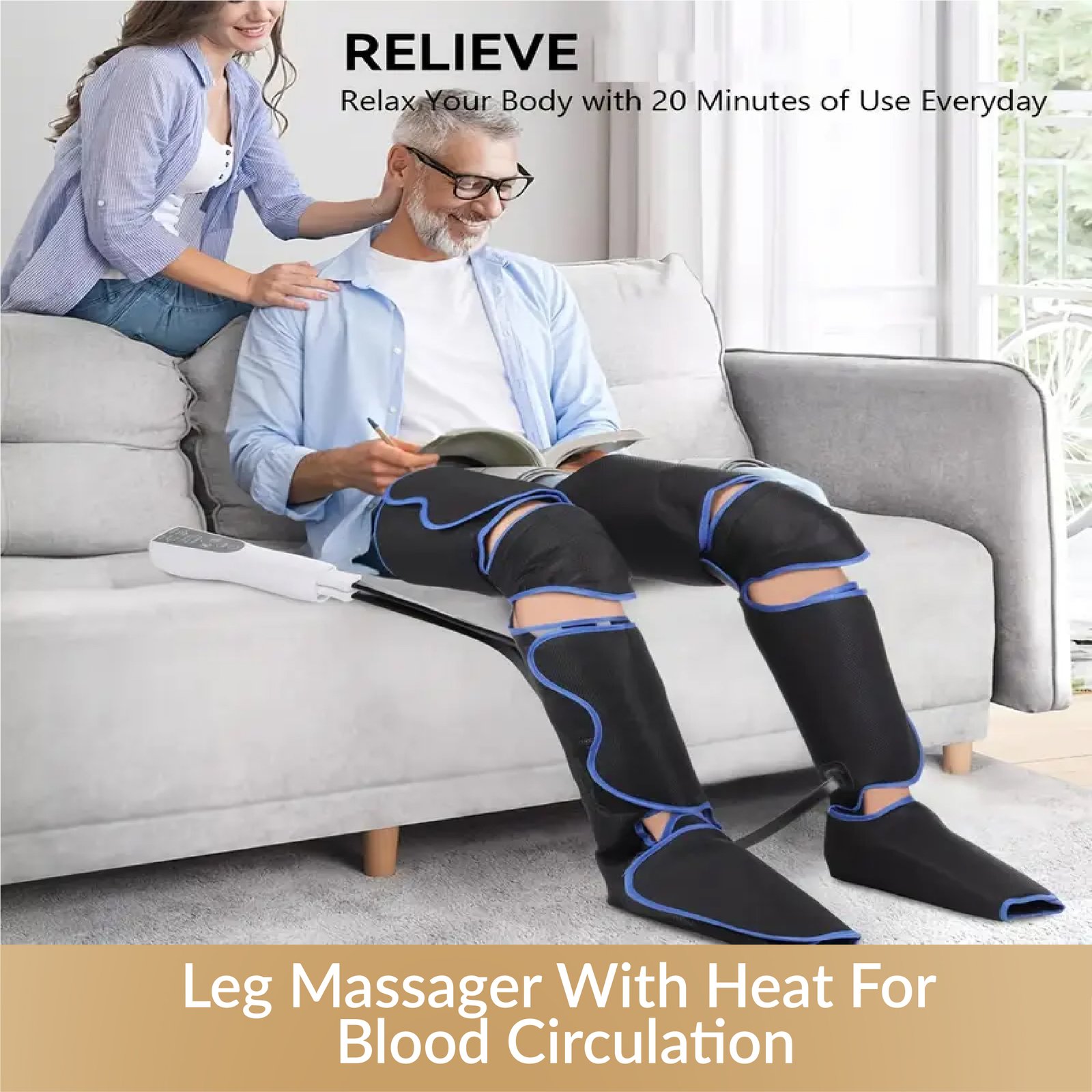 Leg Massager With Heat for Blood Circulation